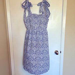 Antonio Melani liberty tie sleeve floral fit and flare cotton dress